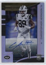 2018 Rookies & Stars Longevity Gold Signatures 5/10 Chris Herndon IV Auto 0u2j