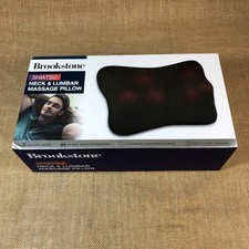 Brookstone Shiatsu Neck & Lumbar Massage Pill...