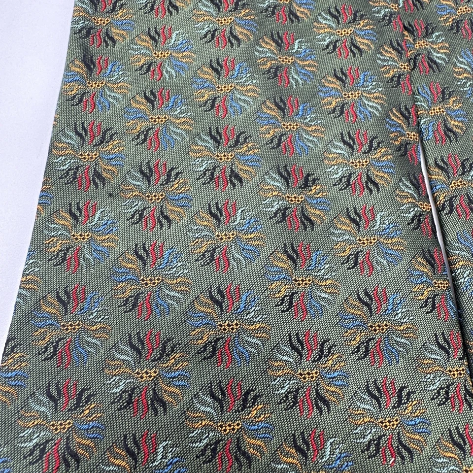 Corbata de seda OLÍMPICA DE INVIERNO 1994 hecha a mano en España color olímpico diseño geométrico Foto 3 de 4