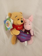 1999 Disney Store Winnie The Pooh  Piglet Best Friend Bean Bag Plush Friendship