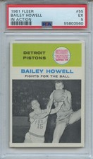 PSA 5 1961 FLEER #55 BAILEY HOWELL **NICE VINTAGE BASKETBALL CARD**