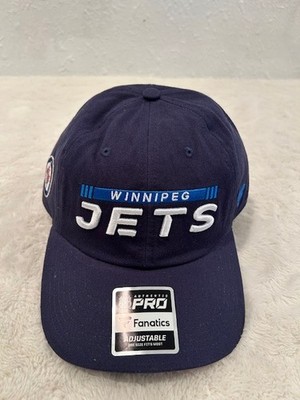 Winnipeg Jets Authentic Pro Fanatics SnapBack Hat One Size Navy Blue NHL Hockey