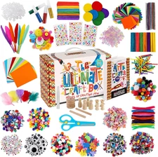 3000+ Pcs Arts and Crafts Supplies & Materials for Kids - Ultimate Bulk Craft Ki