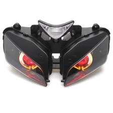 Amber Red Devil Eye Fully Assembly Projector Headlight For Honda CBR1000RR 04-07