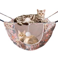 Cat Cage Hammock,Double Layer Hanging Adjustable Soft Pet Bed Suitable for Ki...