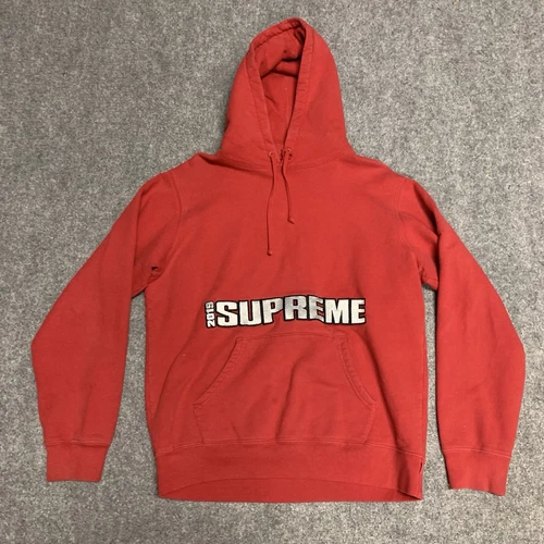 SWEATSHIRT À CAPUCHE SUPREME BLOCKBUSTER 2019 SS19 ROUGE Medium (M)