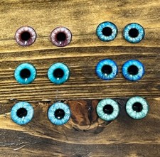 Blythe Doll Eyes 14mm Eyes Chips Set J, Thin Glass Eye Chips, 6 Pair Set