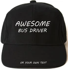 AWESOME BUS DRIVER PERSONALISED BASEBALL CAP HAT XMAS GIFT LANE