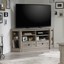 palladia 61 in. oak engineered wood corner tv stand with 2 drawer fits tvs up