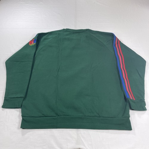 Adidas Men's XL Sweatshirt Adicolor 3D Trefoil Crewneck 3 Stripes Green GF0224 - Picture 19 of 19