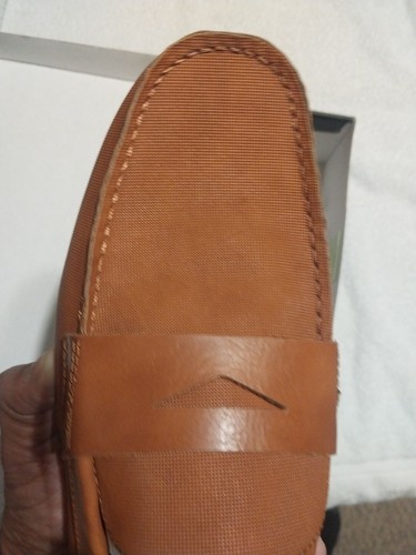 ALFANI Men iKer Tan Brown Boat Loafers Comfort Semi Casual Driver Shoes Size 11M - Picture 17 of 20