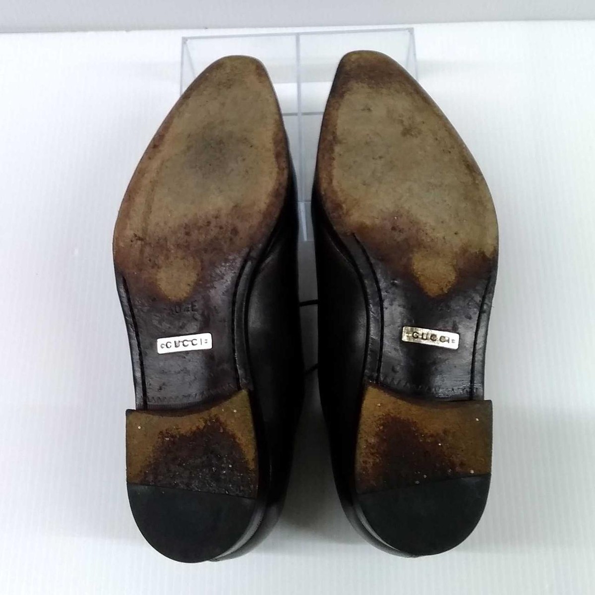 【GRANCY】l Plate Leather Shoes 42 M GUCCI leather shoes 162640 40 1/2 US:7 ~ 7.5 from Japan '120