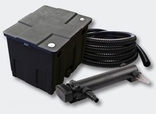 SunSun 1-Kammer Filter Set 12000l mit 24W UV 3er Serie Teich Klärer 5m Schlauch