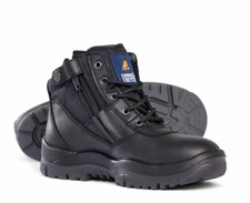 Mongrel 961020 non-safety shoes non-steel Toe ZipSider Men Work Boots in Black