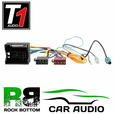 Peugeot Citroen Fiat Car Stereo Radio Quadlock ISO & Fakra Aerial