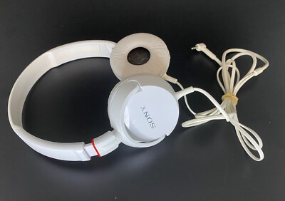 Sony MDR-ZX100 Stereo Headphones White Tested and Working | eBay