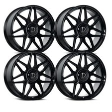Set-4 Dolce Verona 24x10 Blank 35mm Glossy Black Wheels Rims 24 Inch Set-4 Dolce Verona 24x10 Blank 35mm Glossy Black Wheels Rims 24 Inch