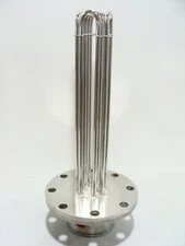 New Viraj Stainless Steel 12kW 480v 3Ph 10" Flanged 18" Immersion Heater Element