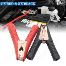 4Pcs Power Replacement Jumper Cable Heavy Duty Car Battery Clamps, Powerful Clip