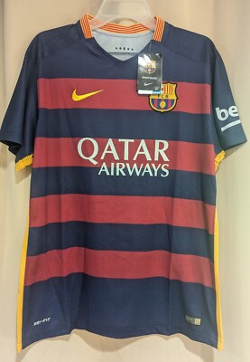 Nike FC Barcelona 2015 Home Jersey Men's Soccer Size XL | eBay