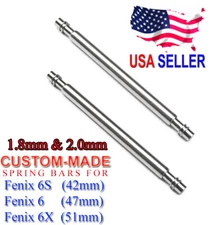 1.8mm & 2.0mm  Custom Spring Bar Pins for GARMIN Fenix 6S Fenix 6 Fenix 6X PRO