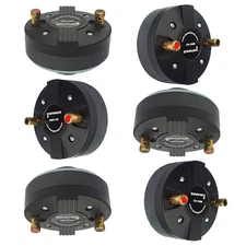 6-Pack 25MM Screw-on Driver Horn 1000W Tweeters Titanium Drivers for PA Speakers
