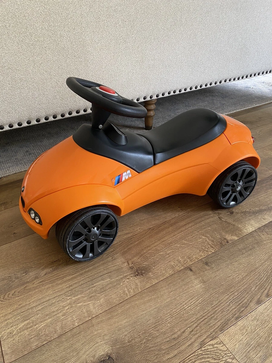 Genuine BMW M Baby Racer Orange Toddler Kids Toy Car Scoot Push