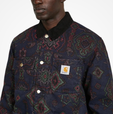 Carhartt WIP Michigan Coat I031197 Dark Navy Multi Verse / Black S
