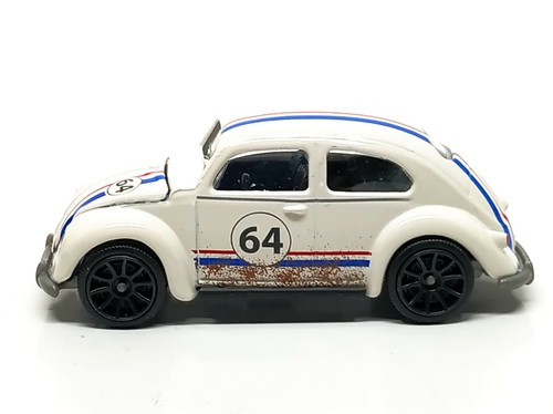 Majorette Volkswagen Beetle Vintage no.64 White - Wheel 5UB 1/64 (3") no Package - Picture 5 of 8