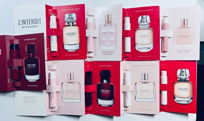 Givenchy Women Perfume Collection Sample Spray Vials 9pc Set