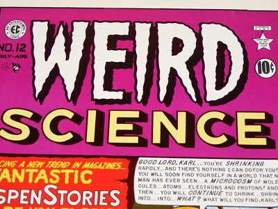 9 WEIRD SCIENCE PORTFOLIO COVER PRINTS! VINTAGE RUSS COCHRAN PRINTS! HIGH GRADE!