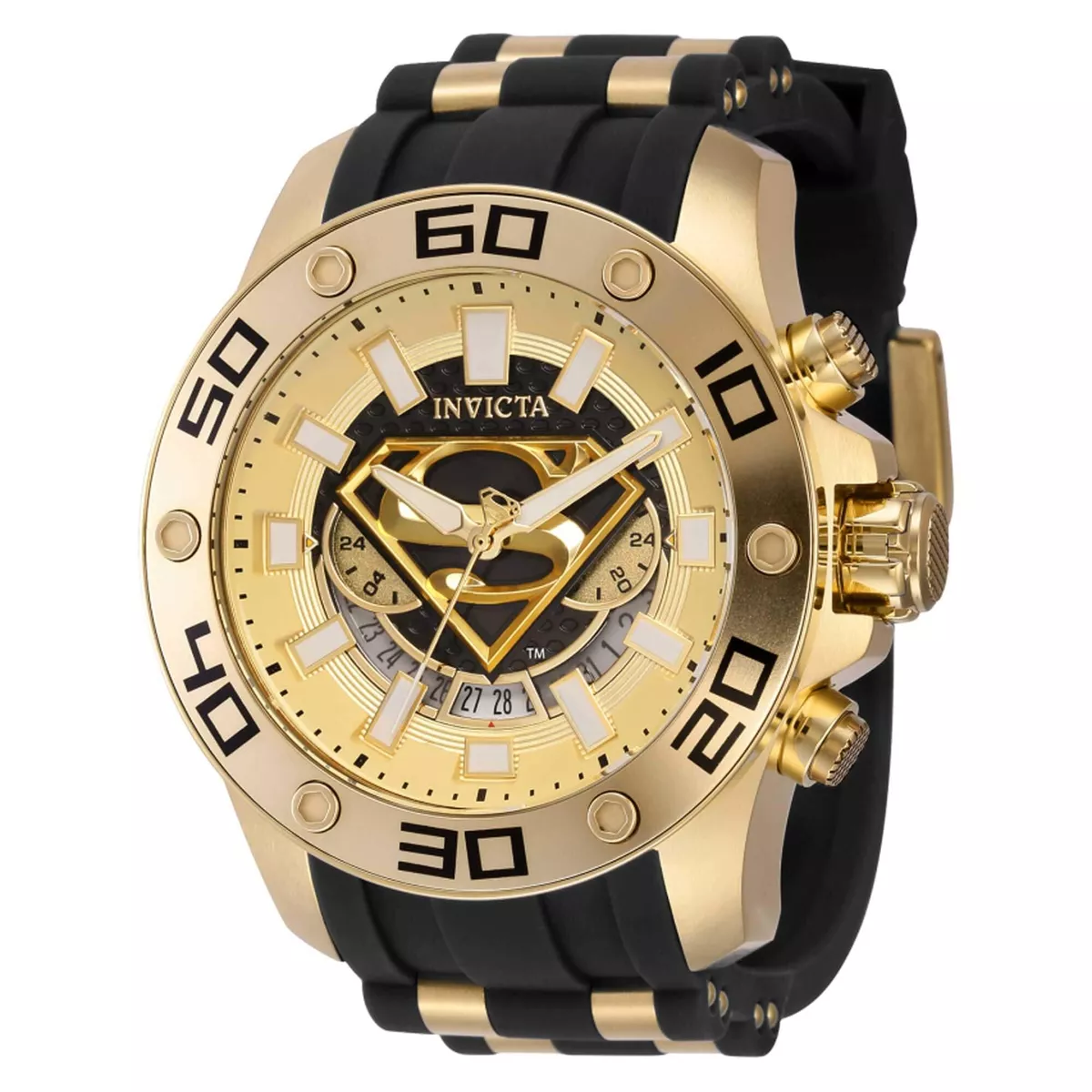 Invicta superman watch best sale gold