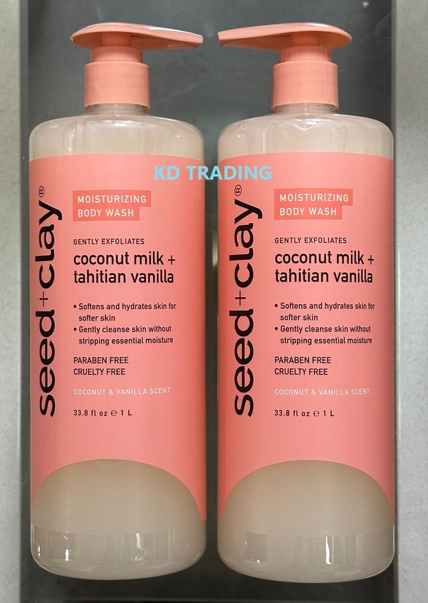 2-Pk) Seed Clay COCONUT MILK TAHITIAN VANILLA Gentle