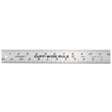 Fairgate Cuff Wide Rule 1-1/2" X 12", 14-101 Cuff-Width Ruler