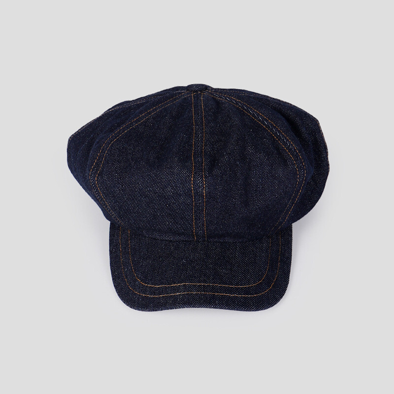 CPH BERET / 8 PANEL DENIM　 　【未開封】sizeML Women's 8 Panels Denim Newsboy Cap Oversized Comfy Beret Hat