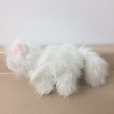 GANZ Webkinz White Persian Cat 8" Plush Pink Ears Stuffed Animal NO CODE AR190
