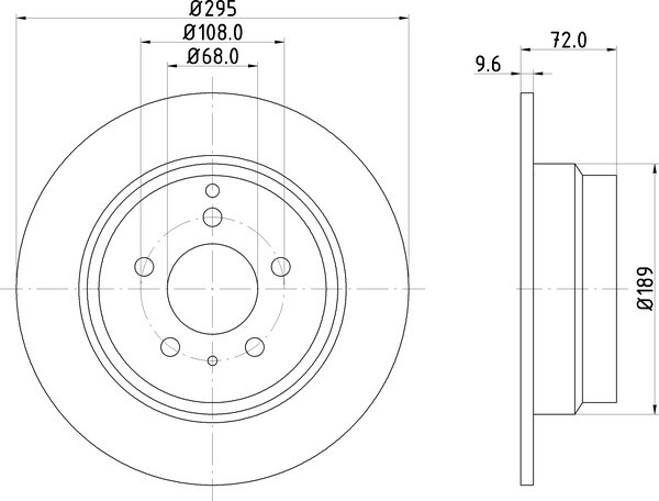 2x Mintex Discs Rear fits Volvo 850 2.0 2.4 2.5 TDI Turbo AWD S70 T5 V70 2.3