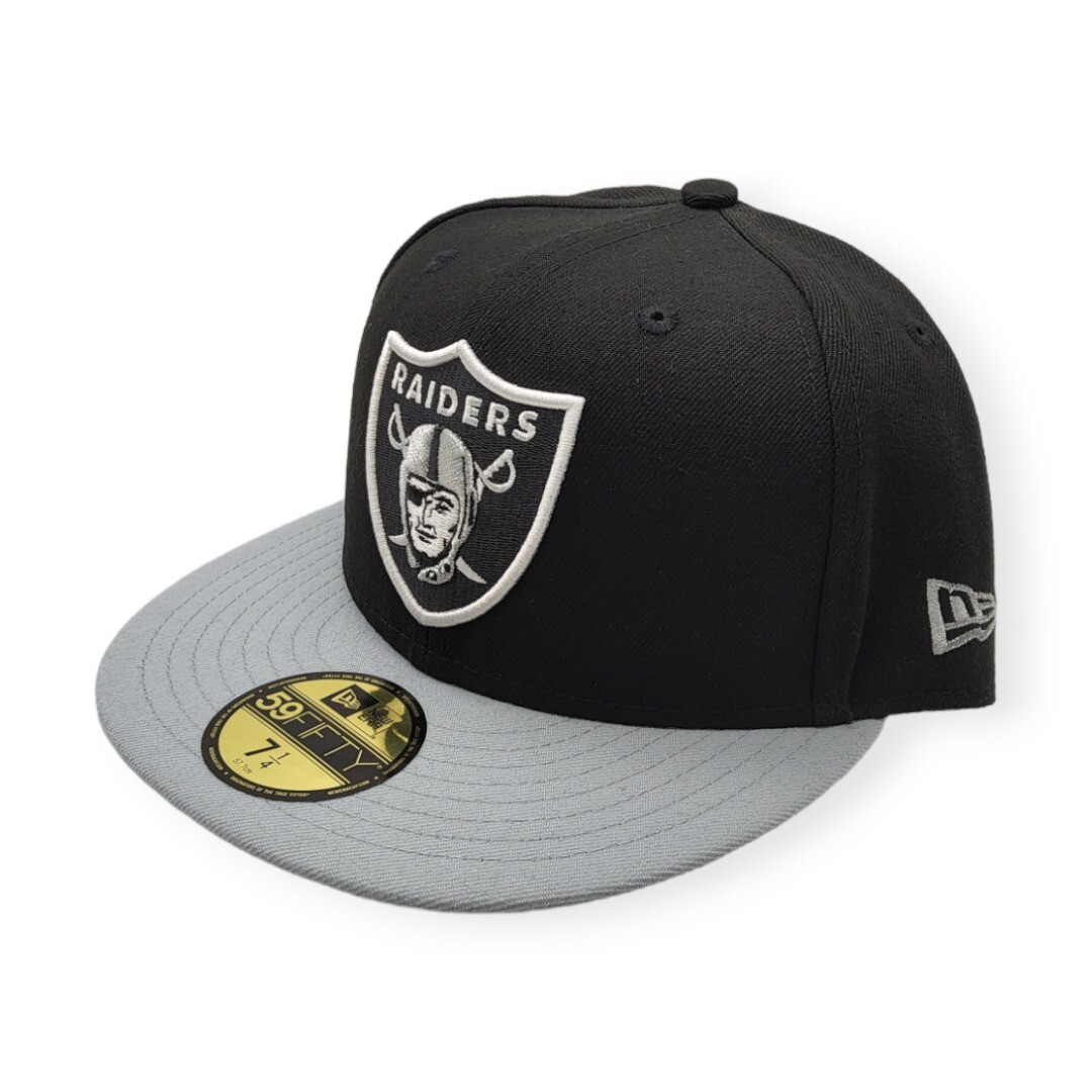New Era Las Vegas Raiders 59Fifty Black/Gray 2 Tone Fitted Hat Cap