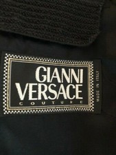 AUTH GIANNI VERSACE COUTURE POSH GRAND EVENING JACKET CNTRST STITCH MEDUSA DTL 