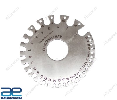 Stainless Steel Wire Cable Gauge Standard Thickness Gauge Round @US