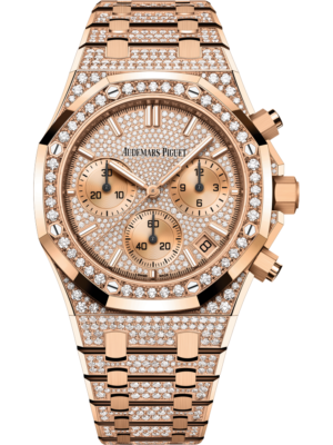 Audemars Piguet 26242OR.ZZ.1322OR.01 Royal Oak Rose Gold and Pave