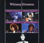 Madagascar Music Stamps 2020 CTO Whitney Houston Famous People Singers 4v M/S