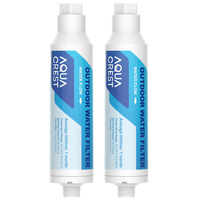 AQUA CREST Inline Water Filter, Dedicated for Car Washing, Window &Yard Cleaning