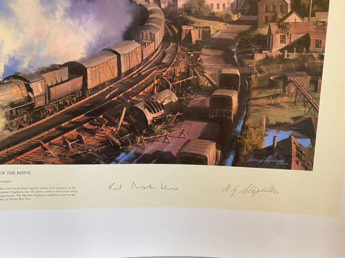Nicolas Trudgian ARTIST PROOF aviation Art print Typhoons Over the Rhine 3 sig - Picture 2 of 5
