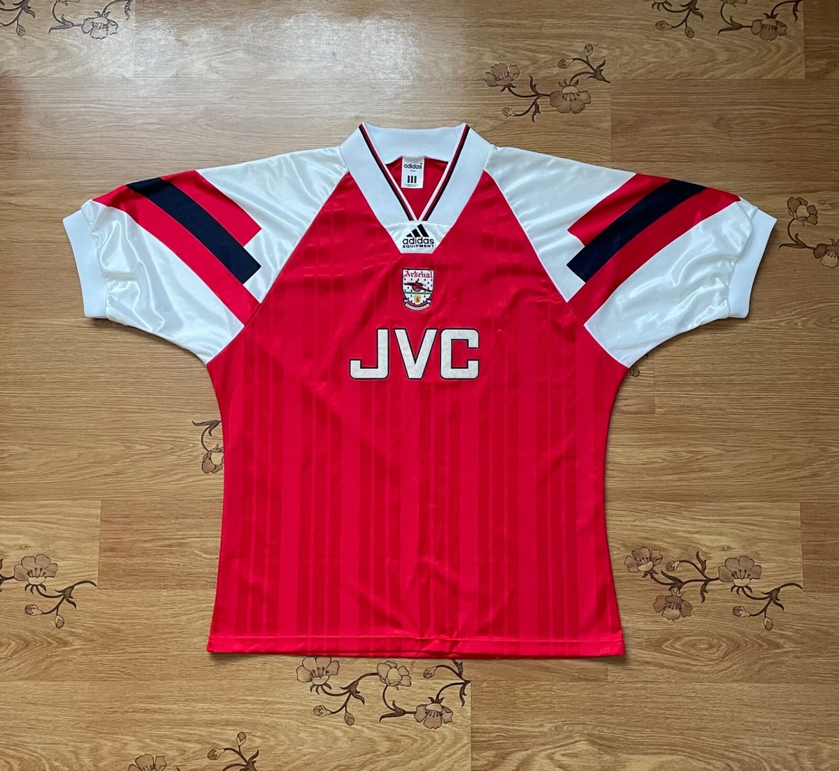 Arsenal Adidas Equipment Home 1992 1994 jersey t shirt large
