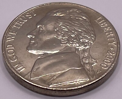 2000 P Jefferson Nickel 5C - Original Design Modern  (SKU 142)