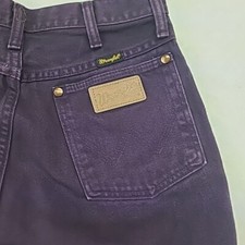Wrangler Jeans Womens 12 Purple USA Made Jeans 13MPRM Straight Vintage 27x28.5