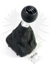Genuine Oem Audi A3 S3 8p 5 Speed Black Leather Brown Stitch Chrome Shift Knob Genuine Oem Audi A3 S3 8p 5 Speed Black Leather Brown Stitch Chrome Shift Knob