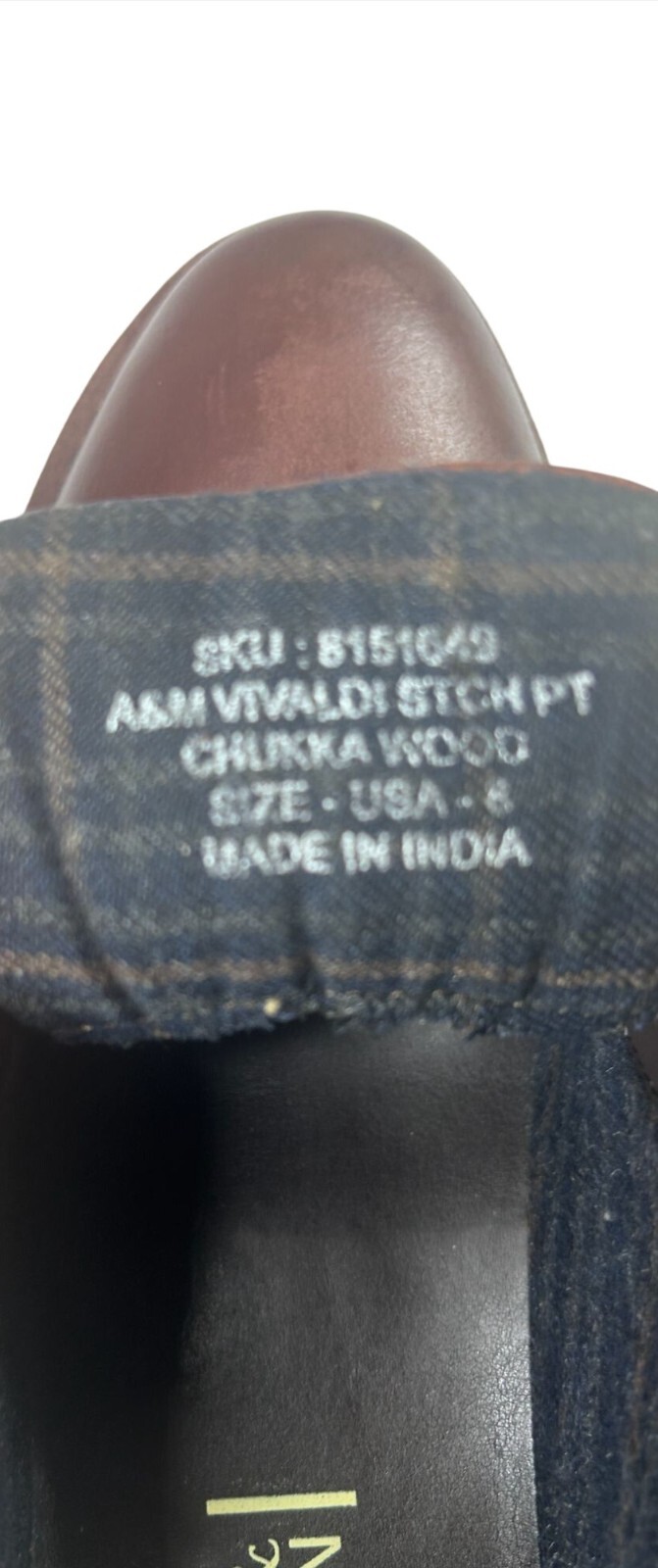 Aiden & Mason Shoes Mens Brown Leather Chukka Boots Size 8 With Crepe Sole