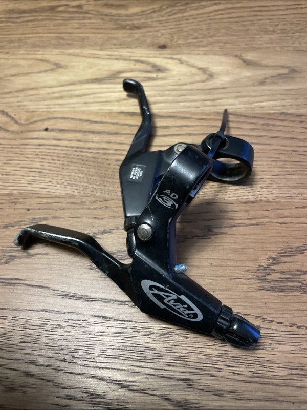 Pair Of Vintage Avid AD3 Bicycle Brake Levers Clamp On #7235